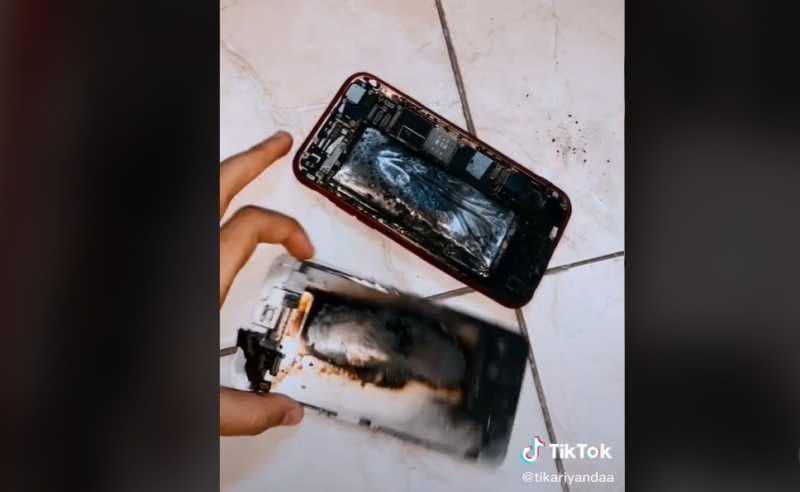 TikTokers Asal Padang Unggah Video iPhone 6 Meledak