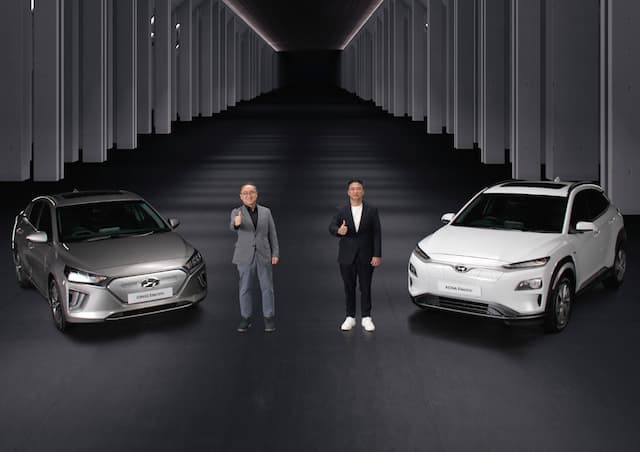 Dua Mobil Listrik Hyundai Motors Indonesia Diluncurkan