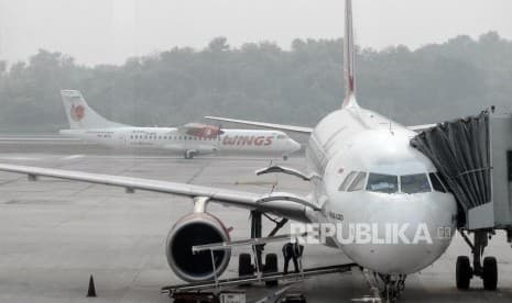 Kabut Asap Sulitkan Tiga Maskapai Mendarat di Pekanbaru.