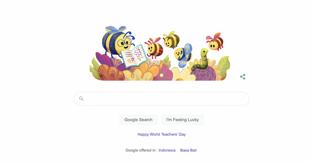 Google Doodle Rayakan Hari Guru Nasional